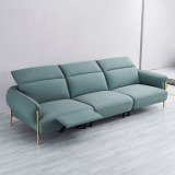Modern Minimalist Leather Lift-Type Multifunctional Sofa Three Living Room Furniture Da...