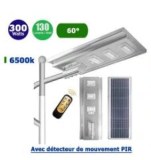 Solaire - Luminaire LED pour Candélabre / Lampe de rue et parking - Série STREET - 300...