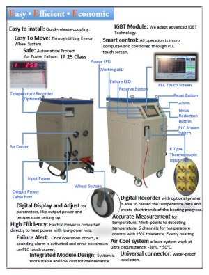 Induction Welding Preheat and PWHT Machine