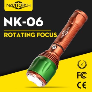 Aluminium Handheld Adjustable Focus LED Flashlight/LED Torch (NK-06)