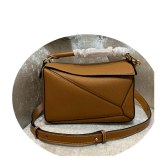 New geometric bag women's leather hand-held one-shoulder diagonal pillow bag