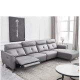 New Italian Minimalist Leather Leather Art Functional Sofa Living Room Simple Fashion...