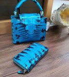 New Python Leather Women's Bag Leather Snakeskin Handbag Europe And The United States...