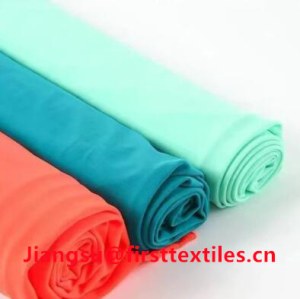 Nylon swimwear fabric, Nylon tricot fabric, nylon 4-way spandex fabric.