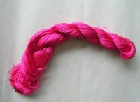 Hand-dyed natural mulberry silk yarn embroidery threads