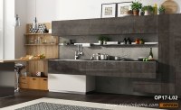 360cm Width Standard Kitchen Cabinet with UV Lacquer Finish OP17-L02