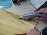 Body armor cutting scissors