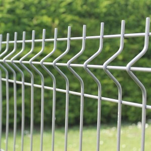 Wire Mesh Fence Panel 3D Curvy folds Welded mesh panel Galv. with Coating
