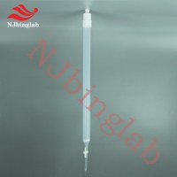 NJbinglab PFA Decompression chromatography column, made to order