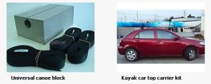 Kayak car top carrier kit