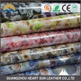 PVC Leather for Bag Handbag Material Flower Print Leather