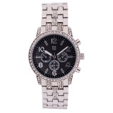 Men's Cool Silver Color Rolled Stainless Steel Band Watches