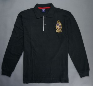Manufacturing men long sleeve polo with embroidery from China