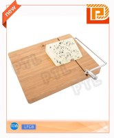 Cheese wire cutter with bamboo board