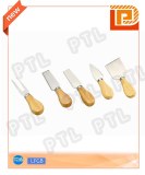 Cheese set with wooden handle(5 pieces)