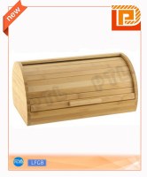 Bamboo food holder with operable door