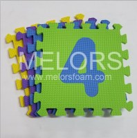 Melors Eco-Friendly Anti-Slip Eva Number Puzzle Floor Mats