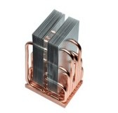 Ticooler LED downlight heat sink with heat pipe