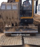 HDPE plastic temporary road matting / balck track mat