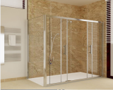 304 Stainless Steel Frameless Tempered Sliding Glass Shower Door