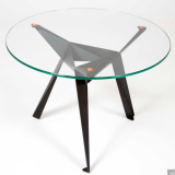 Clear/Smoked Round Safety Tempered Glass Dining/Coffee Table Top