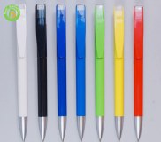 Custom print logo promotional plastic quality pens