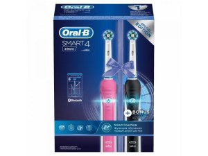 Brosse à dents électrique Intelligente Oral-B Smart 4 4900 DUO (rose+noir)