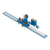 Roller conveyor shot blasting machine