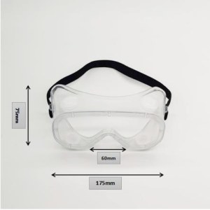 OEM anti saliva fog and anti-aureole safety Goggle for personal protection manufacturer...