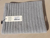 SCARF 100% PURE CASHMERE RIBBED MADE IN ITALY