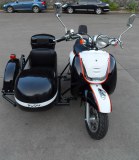 Mini Electric Motorcycle with Sidecar