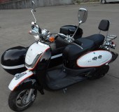 Black and white color mini electric motorcycle sidecar