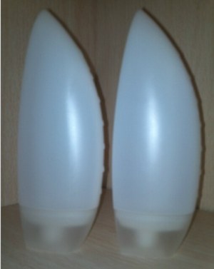 Inverted body shower bottle, shower cream bottle