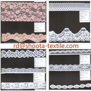 Supply lurex lace and jacquard net fabric mesh