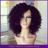 7A Brazilian Glueless full lace human hair wigs short kinky curly wig virgin hair lace...