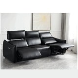 New Modern Simple Black Functional Sofa Double Motor Headrest Seat Comfortable Adjustab...