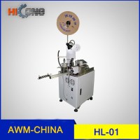 Full Automatic,Single-ended Terminal Crimping Machine HL-01/Wire Cutting,Stripping,Crim...