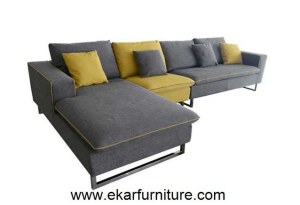 Modern sofa grey and yellow sofa set sectional sofa YX289