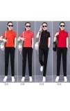 Monisa sports leisure colors suit with short sleeves and long trousers in summer