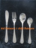 4pcs stainless steel kid flatware