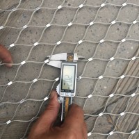 AISI 316 Flexible stainless steel aviary mesh / wire rope mesh for bird netting