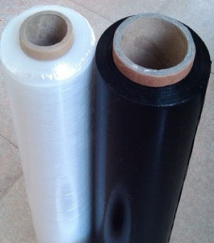 Black and clear stretch film for packing