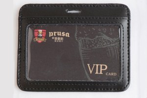 Genuine leather card holder