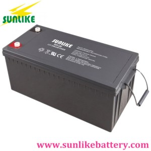 Factory Deep Cycle Solar Gel Battery 12V200ah 20years life for Yemen