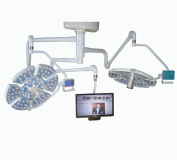 JQ-LED0707 double head surgical light with camera and LCD illumination180,000lux+180...