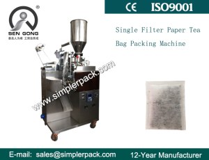 Single Filter Paper Bag Tea Granules Packaging Machine