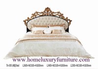 King Beds Europe classic bed royal luxury bed solid wood bed supplier Italy style TA-005