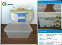 Rectangular microwave disposable plastic food container 1000ml with lid for wholesales...