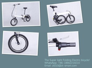 Customized Super Light Electric Folding Bicycle Ebike