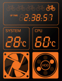 CPU Temperature Monitor With LCD For Computer Case